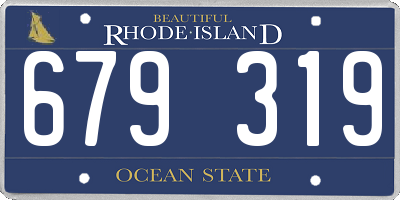 RI license plate 679319