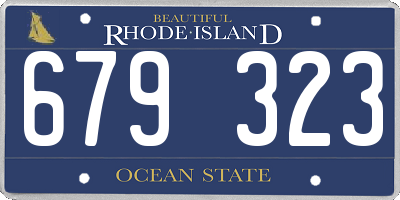 RI license plate 679323