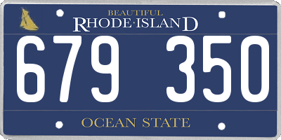 RI license plate 679350