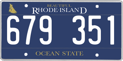 RI license plate 679351