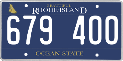 RI license plate 679400