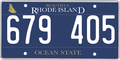 RI license plate 679405