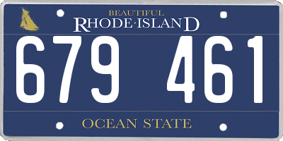 RI license plate 679461