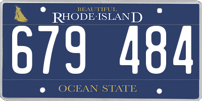 RI license plate 679484