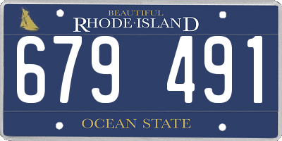 RI license plate 679491