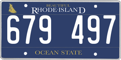 RI license plate 679497