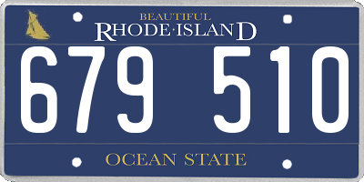 RI license plate 679510