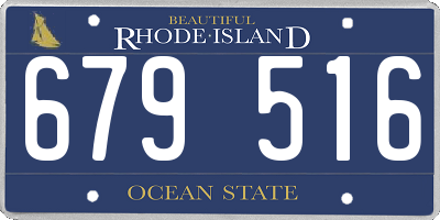 RI license plate 679516
