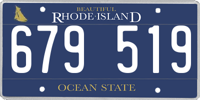 RI license plate 679519