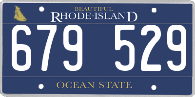 RI license plate 679529