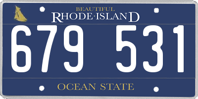 RI license plate 679531