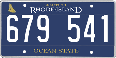 RI license plate 679541