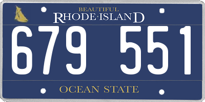 RI license plate 679551