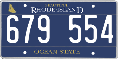 RI license plate 679554