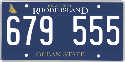 RI license plate 679555