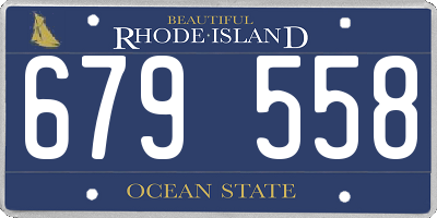 RI license plate 679558