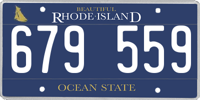 RI license plate 679559