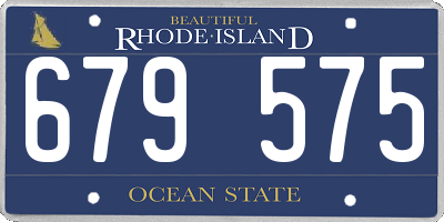 RI license plate 679575