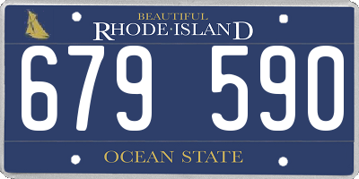 RI license plate 679590