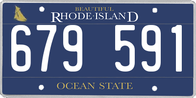 RI license plate 679591
