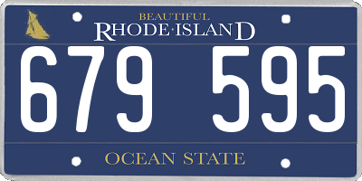 RI license plate 679595
