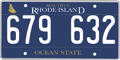 RI license plate 679632