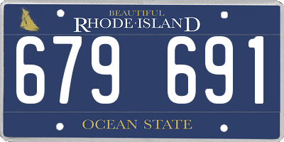 RI license plate 679691