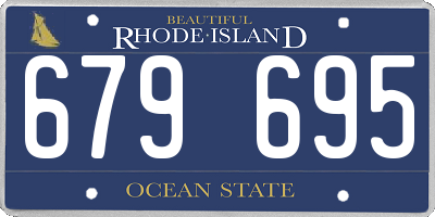 RI license plate 679695