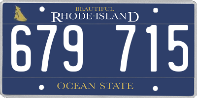 RI license plate 679715