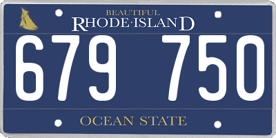 RI license plate 679750