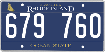 RI license plate 679760