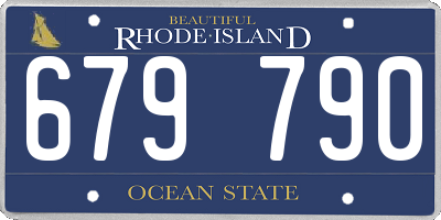 RI license plate 679790