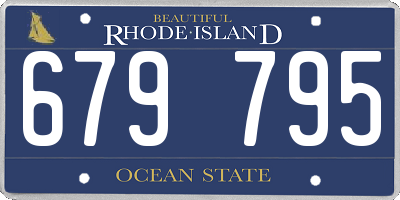 RI license plate 679795