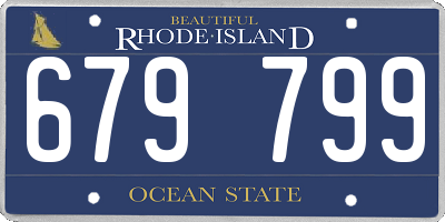 RI license plate 679799