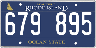 RI license plate 679895