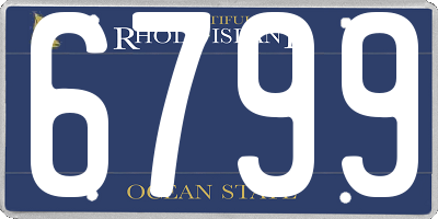 RI license plate 6799