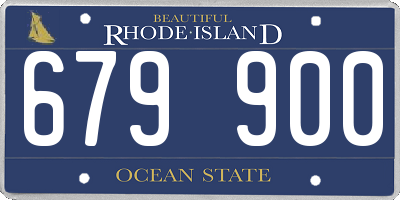 RI license plate 679900