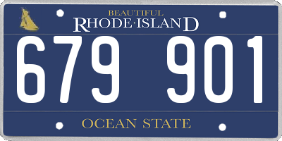 RI license plate 679901