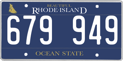 RI license plate 679949