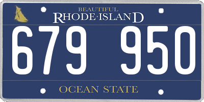 RI license plate 679950