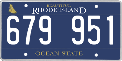 RI license plate 679951