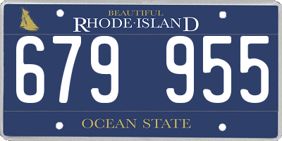 RI license plate 679955