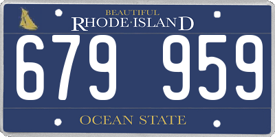 RI license plate 679959