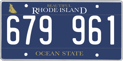 RI license plate 679961