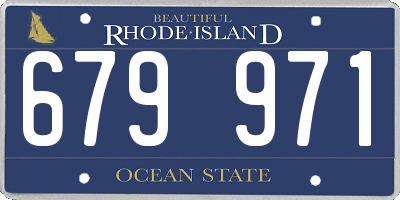 RI license plate 679971
