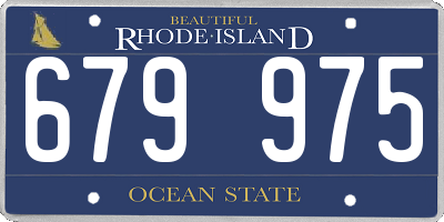 RI license plate 679975