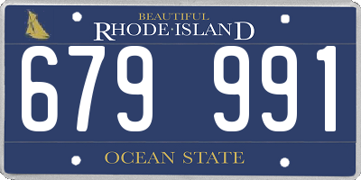 RI license plate 679991