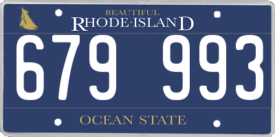 RI license plate 679993