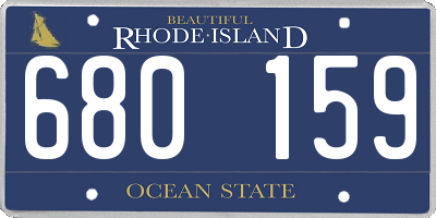 RI license plate 680159