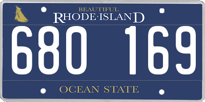 RI license plate 680169